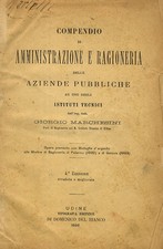 Compendio di amministrazione e ragioneria delle aziende pubbliche.