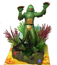 Creatura della Laguna Nera 7" per Acquario Pesci Serbatoio Decorazione Air Driven