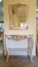 CONSOLLE E SPECCHIO IN LEGNO