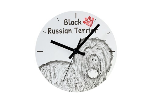 Terrier nero russo orologio - nero,