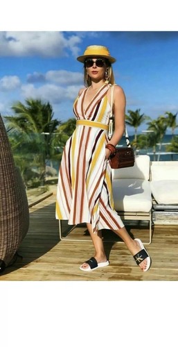 Zara abito midi ecru senape - midi,
