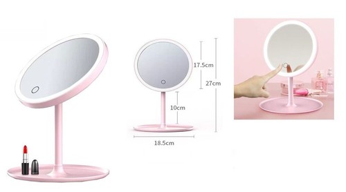 Specchio trucco con - con, led