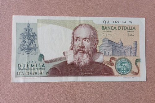 Banconota 2000 lire - banconota, galileo