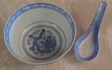 CIOTOLA DI RISO SALSIERA ORIGINALE CINESE ANTIQUARIATO ORIGINALE ANNI 60