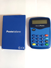 Lettore carte Poste Italiane e calcolatrice vintage da collezione come nuovo
