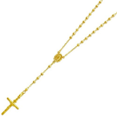 Collana rosario oro - rosario, giallo