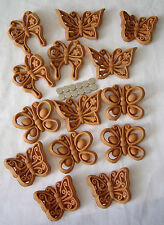 12 MAGNETI IN OMAGGIO CON 12 FARFALLINE IN COTTO ROSSO X DECOUPAGE-DECORAZIONE  