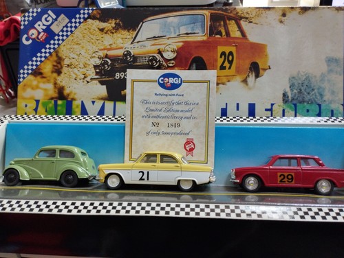Corgi rallying with ford - corgi,