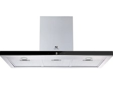 Cappa a T acciaio inox vetro