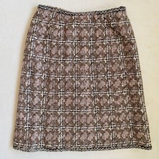 Gonna CHANEL 38 marrone tweed