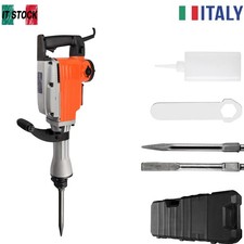 Trapano Scalpellatore Martello Demolitore 1500W 1800giri/min 2Punte a Scalpelli