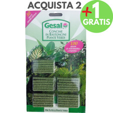 Gesal CONCIME FERTILIZZANTE 30 BASTONCINI STICK PER PIANTE VERDI LENTA CESSIONE