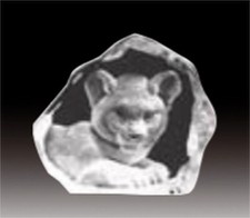 Scultura Cristallo Inciso