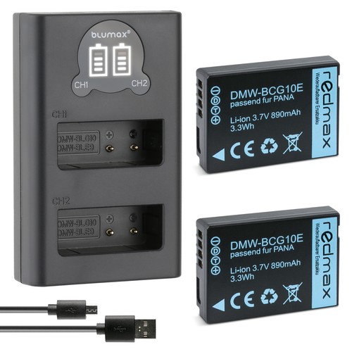 Batteria caricatore lcd - batteria, +