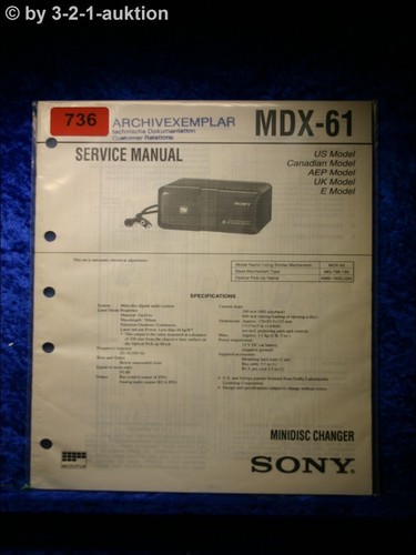 Manuale servizio sony - servizio,