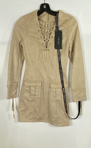 Jaxxs mini abito donna beige - donna,