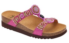 Dr.Scholl NEW BOGOTA' WEDGE ciabatte DONNA doppio fascia Bioprint perline