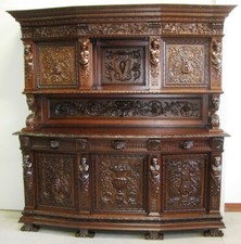 Credenza due corpi antica - due,