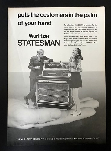 Wurlitzer statesman jukebox - wurlitzer,