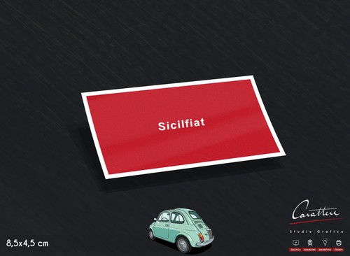 Adesivo produzione sicilfiat - produzione, |