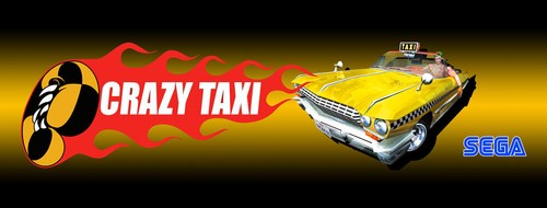 Crazy taxi arcade - crazy, marquee