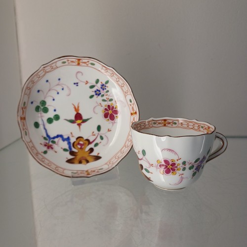 Tazza piattino meissen pittura - meissen,
