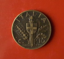 10 CENTESIMI 1940 ERRORE -