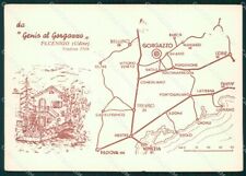 Pordenone Polcenigo Gorgazzo Mappa Pubblicitaria FG cartolina KF3239