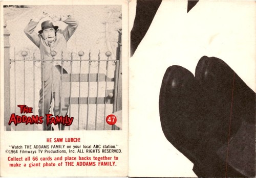 1964 donruss famiglia addams - 1964, donruss,