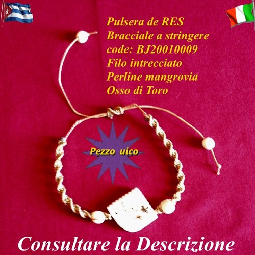 Bracciale perle mangrovia - bracciale, osso