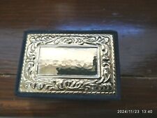 PICCOLO COFANETTO  PORTAGIOIE VINTAGE VELLUTO BLU COPERCHIO ARGENTO 925.