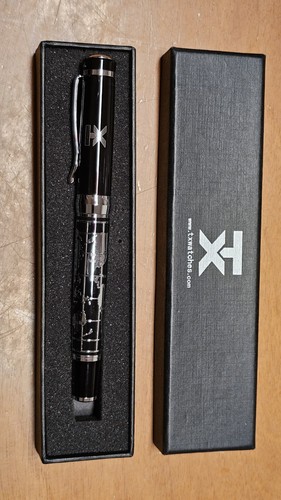 Penna sfera nera vintage - a,