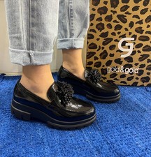 Mocassino donna gold&gold nero