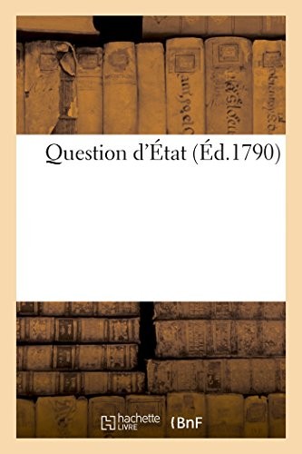 Question etat new - d'etat, ""
