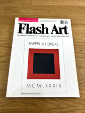 Flash Art 152 (may - june 1990). Rappel à l'ordre. SIGNED by Massimo Kaufmann