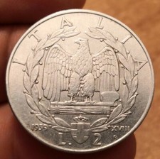 2 Lire 1939 XVIII Impero Legg