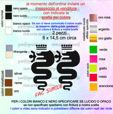 ADESIVI COPPIA LOGHI ALFA