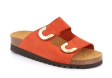 Ciabatte sandali a strappo Grunland Hola CB2257-M7 mattone zeppa 4,5 cm SCONTO