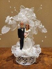 Cake topper matrimonio vintage