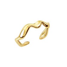 Anello Donna Acciaio Gold Zig