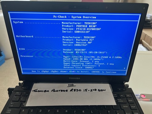 Toshiba portege r830 - portege, 13,3"