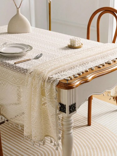 Tovaglia vintage pizzo beige - vintage,