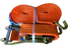 Cinghia Fascia Ancoraggio Cricchetto con Gancio 8,5Metri 50mm 5000kg CERTIFICATO