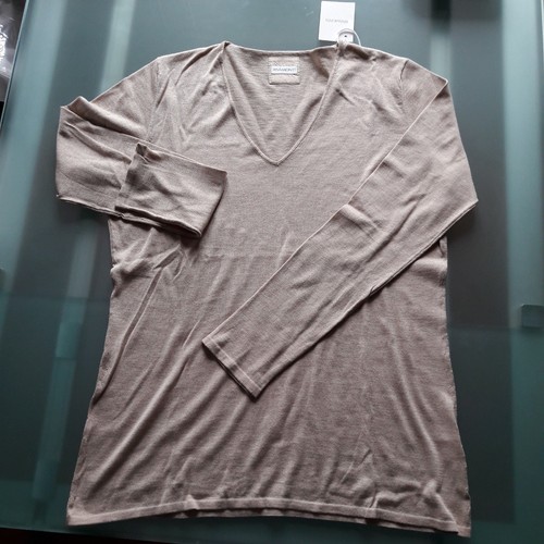 Maglia cotone 100 colore - v,