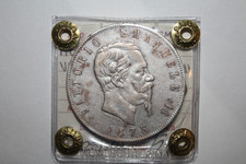 5 Lire 1875 Regno d'Italia Re Vitt. Em. II Roma non comune e periziato BB / SPL