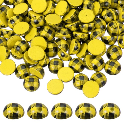 100 pcs perline legno - pcs, mezza