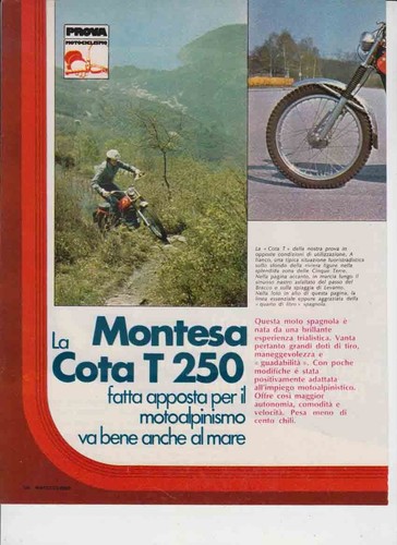 Advertising test moto montesa - test,