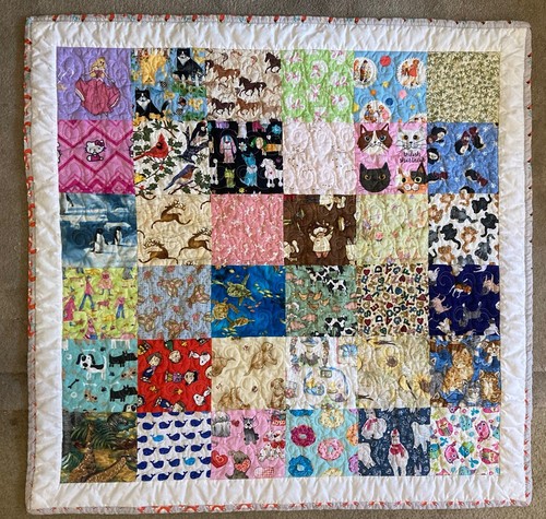 Trapunta patchwork culla - , fatta