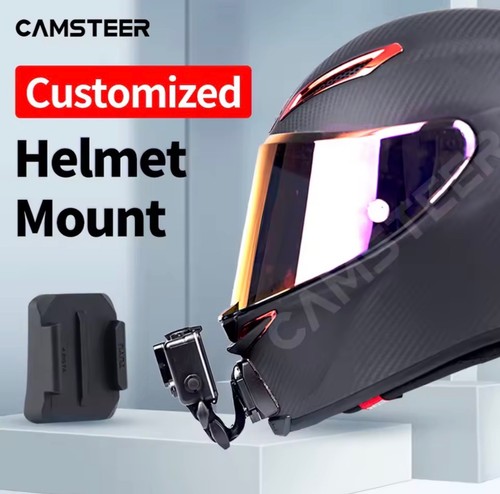 Motorcycle helmet chin mount - helmet,