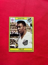 FIGURINA STICKER CALCIATORI PANINI STORIA DELLE COPPE PELE SANTOS